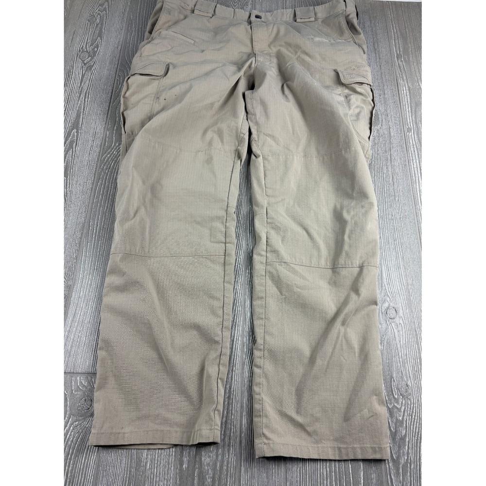 5.11 Tactical Pants Mens 42x31 Cargo Tan Ripstop Workwear Hiking